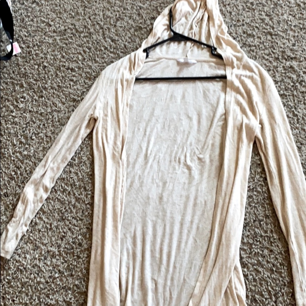 Ivoire Cream cardigan w/Hood